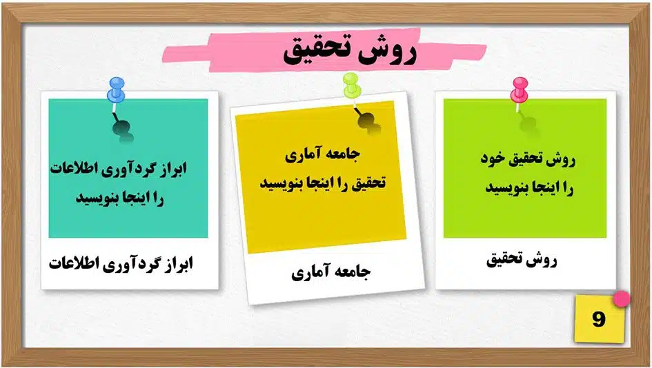 قالب پاورپوینت پایان نامه