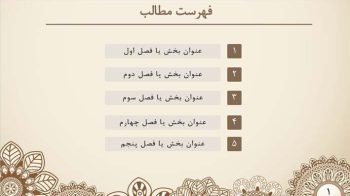 Alternative view of قالب پاورپوینت ترنج