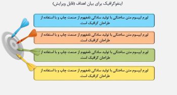 اینفوگرافیک ارائه هدف پاورپوینت