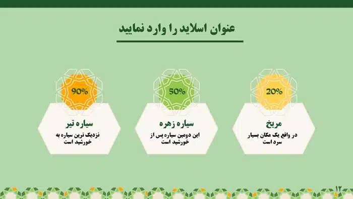 قالب پاورپوینت اسلامی حرفه ای طرح صافات - تصویر 21