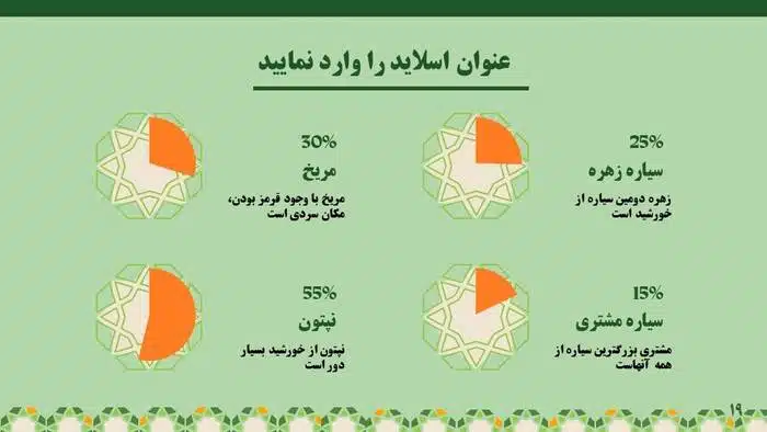 قالب پاورپوینت اسلامی حرفه ای طرح صافات - تصویر 13