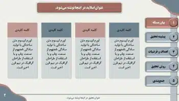 قالب پاورپوینت ارائه پروپوزال ارشد و دکتری طرح زونکن